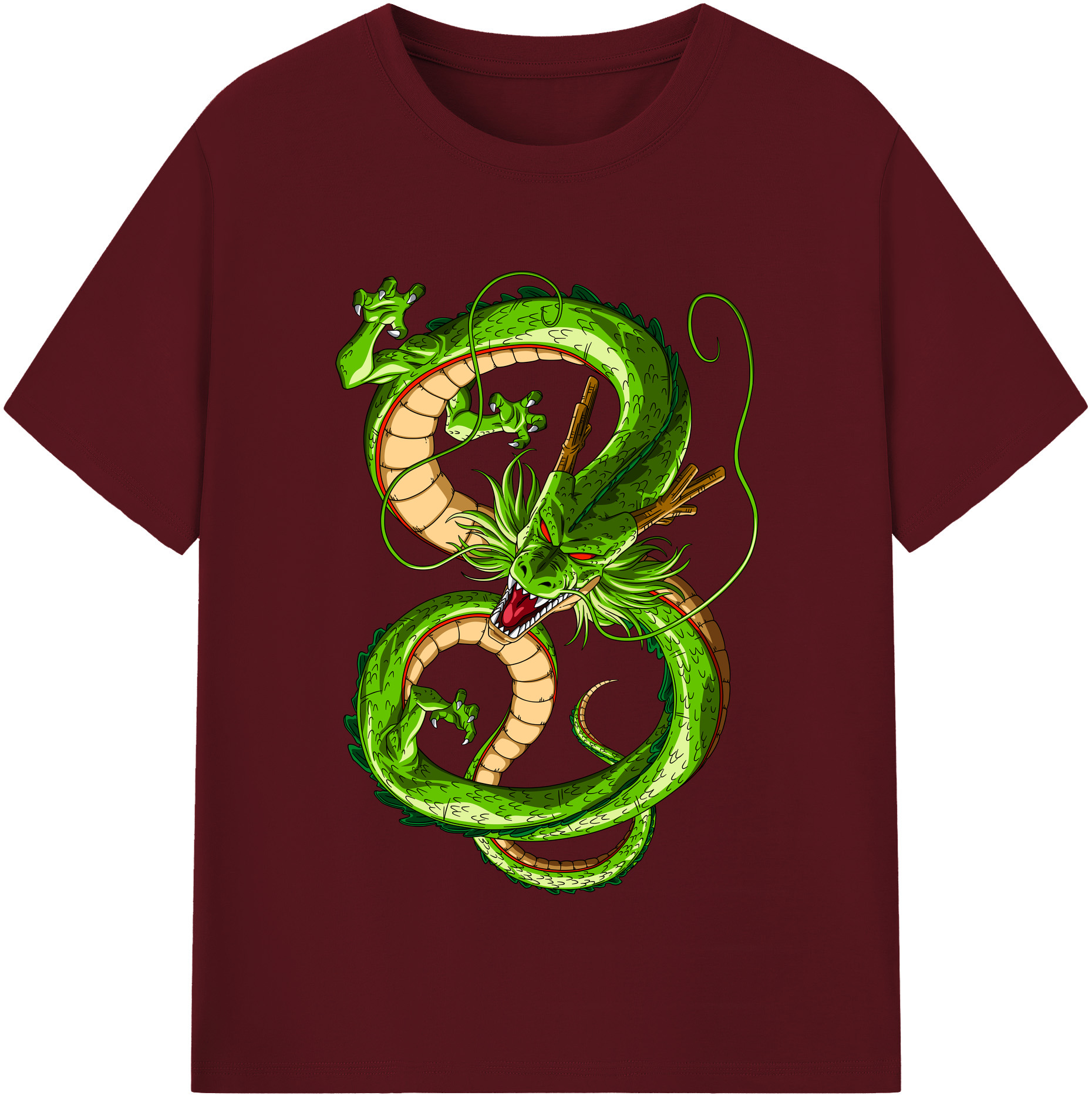 （画像用） ドラゴンボール 神龍 シェンロン DRAGON BALL Shenron 綿100％半袖Tシャツ（フロントプリント）